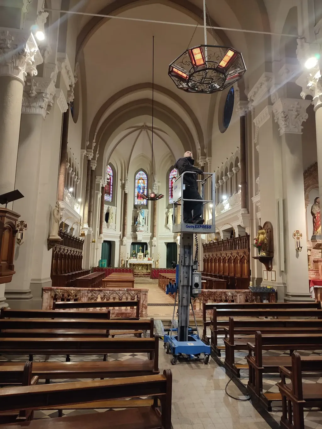 Dépannage radiants gaz d'une église à Saint-Etienne